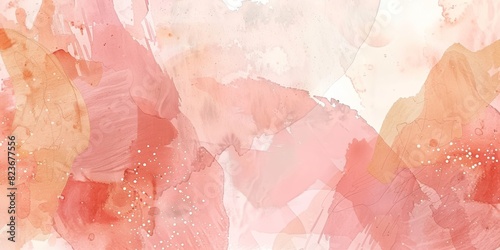 abstract elements on a stylish background with watercolor texture