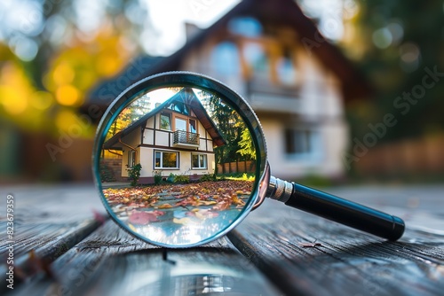Use a magnifying glass when looking for houses or other properties. Generative Ai