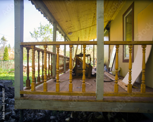old veranda renovation