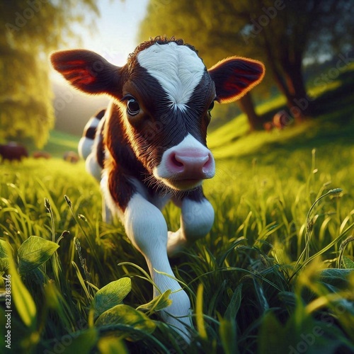 glückliche  Kuh photo