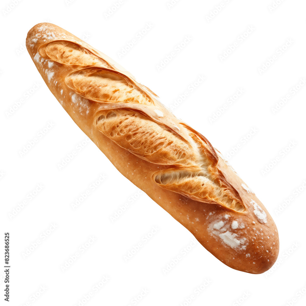 France baguette isolated on transparent background France baguette isolated on transparent background