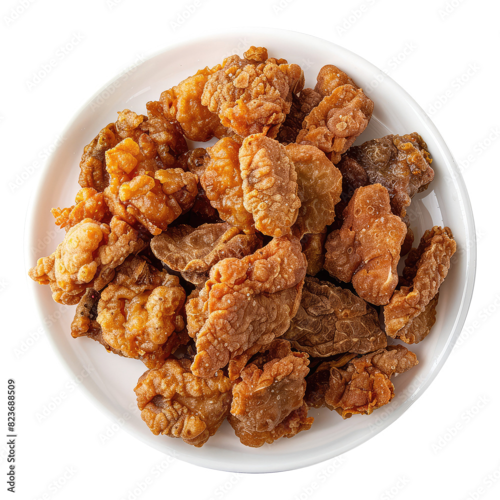 Fried meat cutout png isolated on white or transparent background
Fried meat cutout png isolated on white or transparent background
