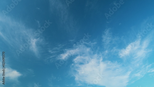 Beautiful blue sky with clouds background. Sky with clouds weather nature cloud blue. photo