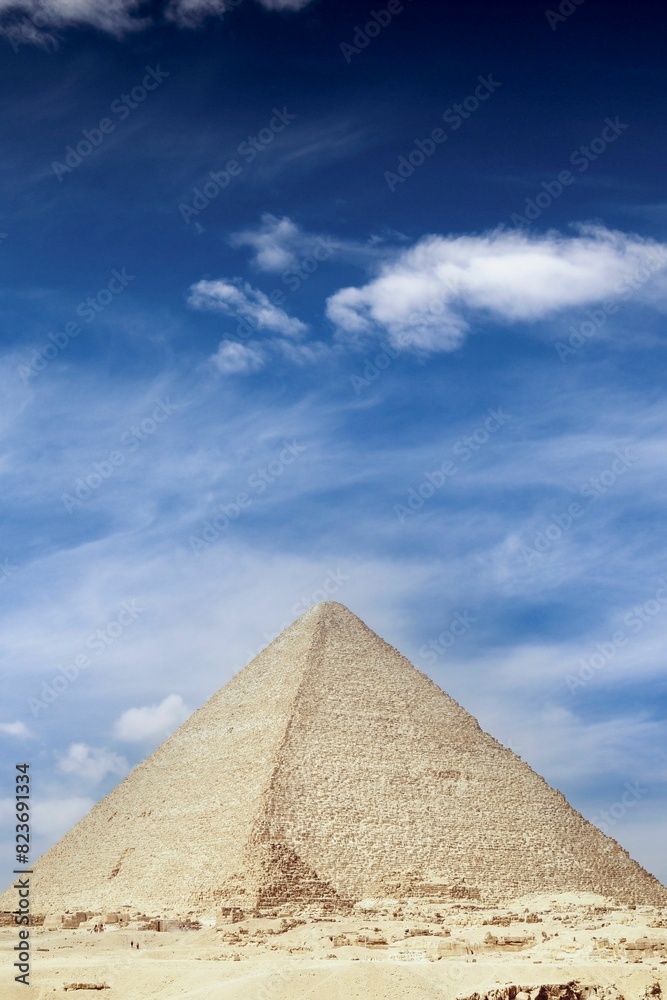 Ancient Egyptian pyramids against the sky Ancient Egyptian pyramids against the sky