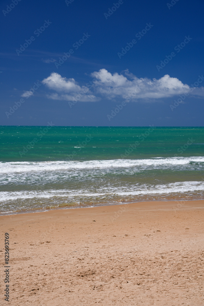 Beautiful exotic beach in Sicily, Mediterranean Sea, Italy, Europe Beautiful exotic beach in Sicily, Mediterranean Sea, Italy, Europe