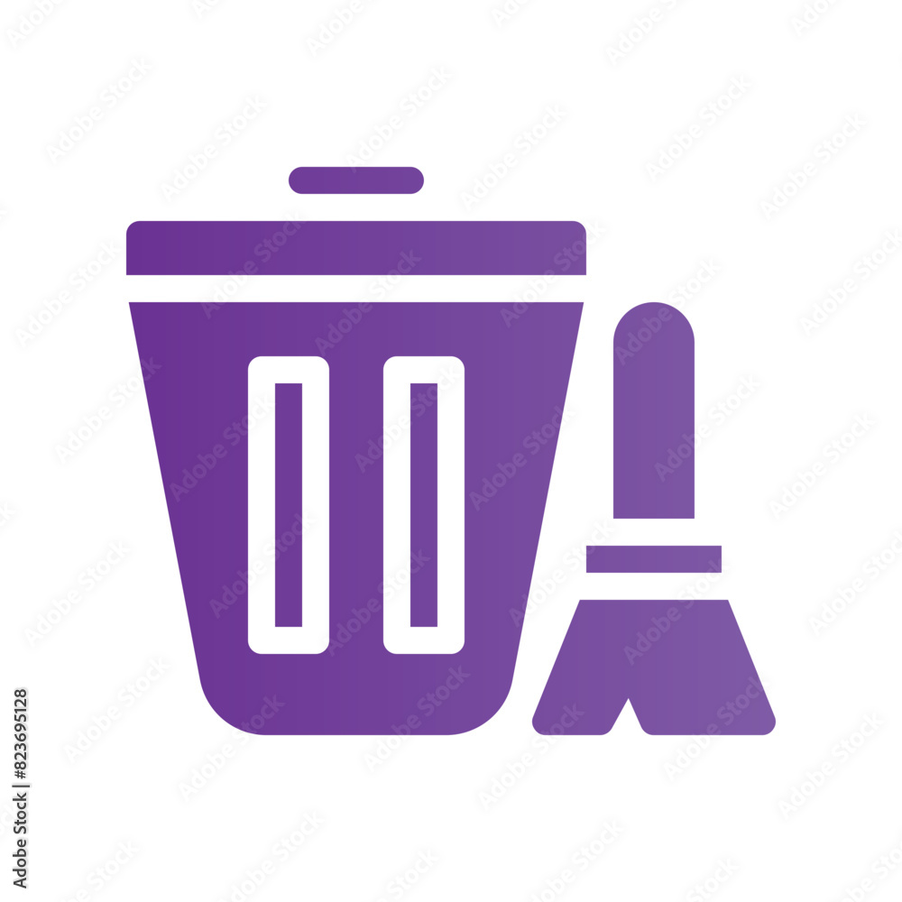 cleaning flat gradient icon cleaning flat gradient icon