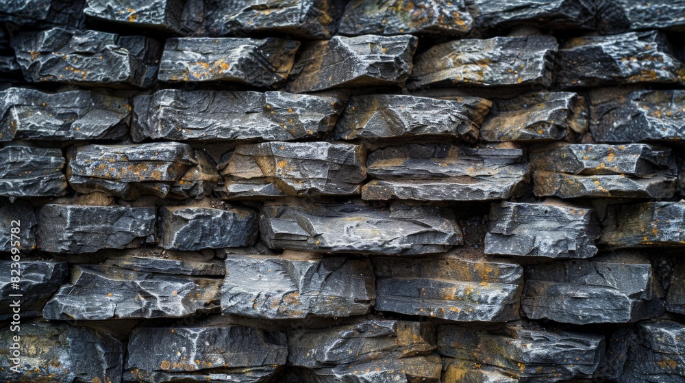 Patterns of stacked stone walls, a study in texture and repetition Patterns of stacked stone walls, a study in texture and repetition