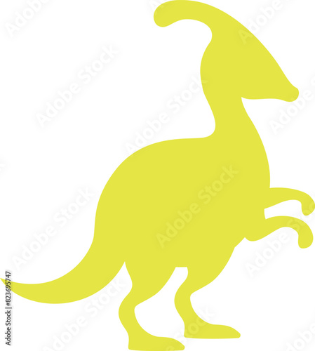 Stegosaurus silhouette. Vector illustration