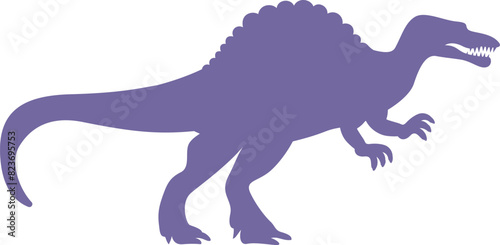 Spinosaurus silhouette. Vector illustration