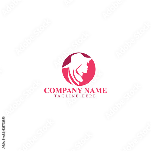Luxury Dress Boutique Logo Template Illustration Design Vector
