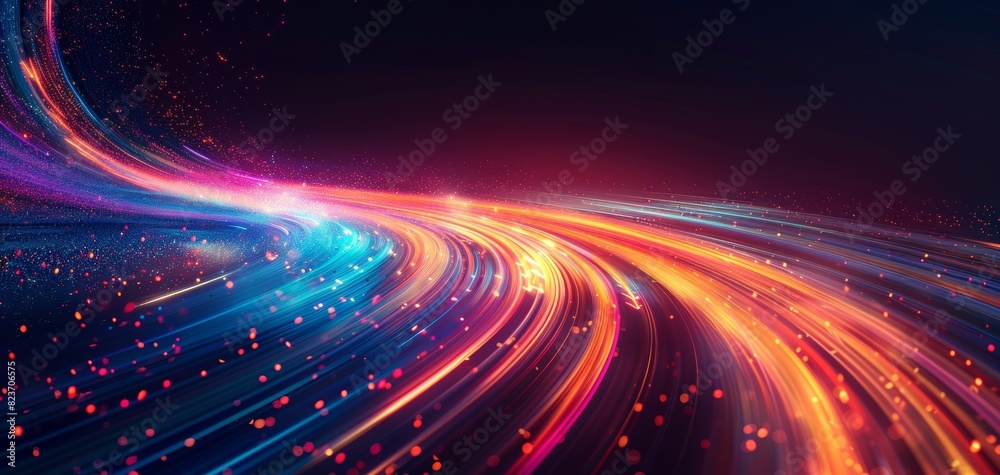 Tech motion and ultra fast broadband copy space, global data, dynamic, fusion, cyber city Tech motion and ultra fast broadband copy space, global data, dynamic, fusion, cyber city