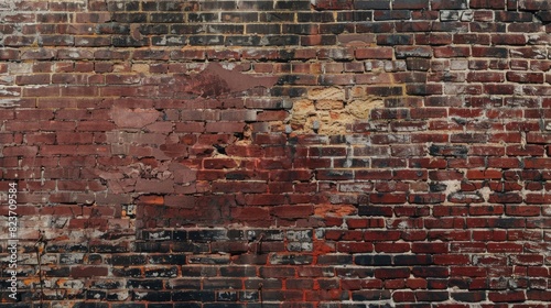 Brick wall pattern to create an industrial and urban feel. generative ai