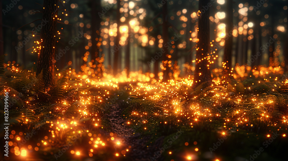 Naklejka premium christmas lights