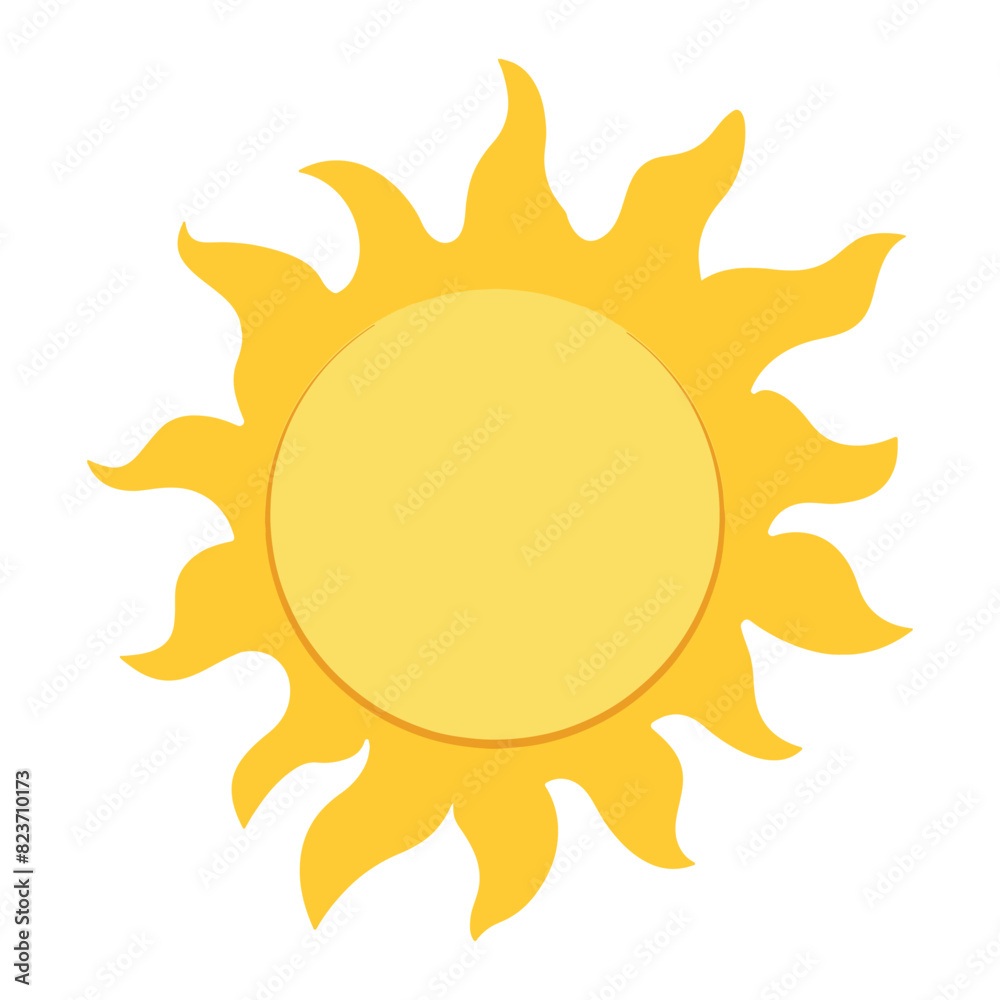 Sun isolated on white background Sun isolated on white background