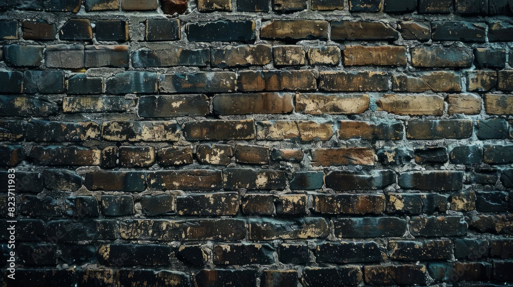 Brick wall pattern to create an industrial and urban feel. generative ai Brick wall pattern to create an industrial and urban feel. generative ai