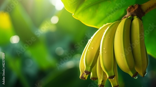 banana tree in the natural garden