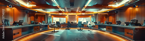 City Hall Floor: Showing council chambers, administrative offices, public meeting spaces, and officials conducting city business