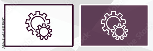 production outline icon. Linear vector from business concept. Thin line black and white production icon isolated on white and dark background