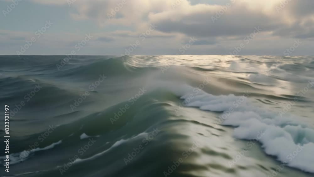 stormy ocean wave time-lapse cloudy sky landscape stormy ocean wave time-lapse cloudy sky landscape