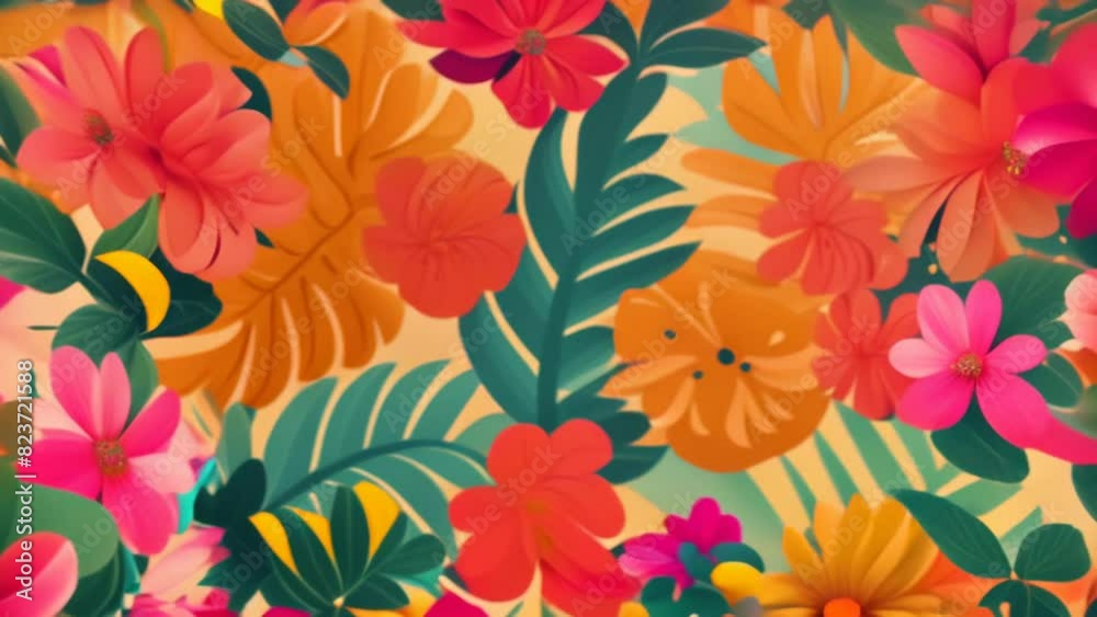 vivid colors leafy vegetation abstract animation vivid colors leafy vegetation abstract animation