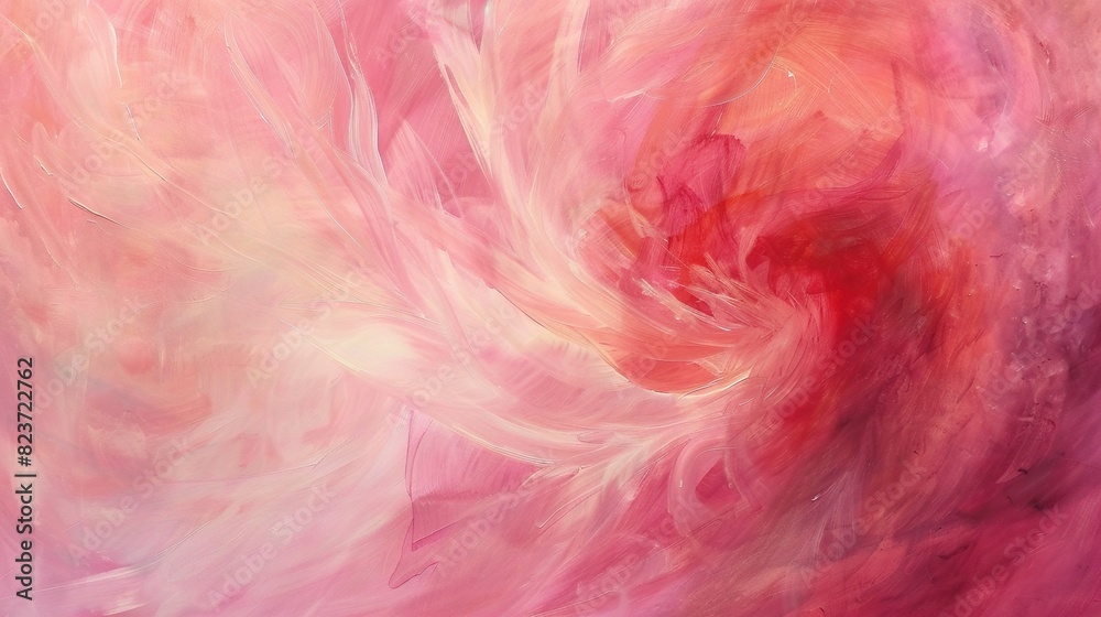 An abstract with soft, swirling patterns of varying shades of pink, evoking a sense of femininity and delicacy.