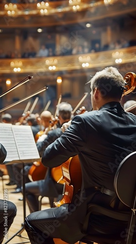 Exquisite Classical Orchestra Performance on World Music Day in Grand Concert Hall