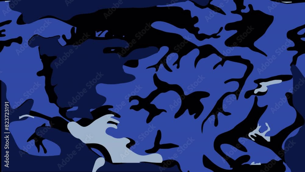 Camouflage blue transition color animation Camouflage blue transition color animation