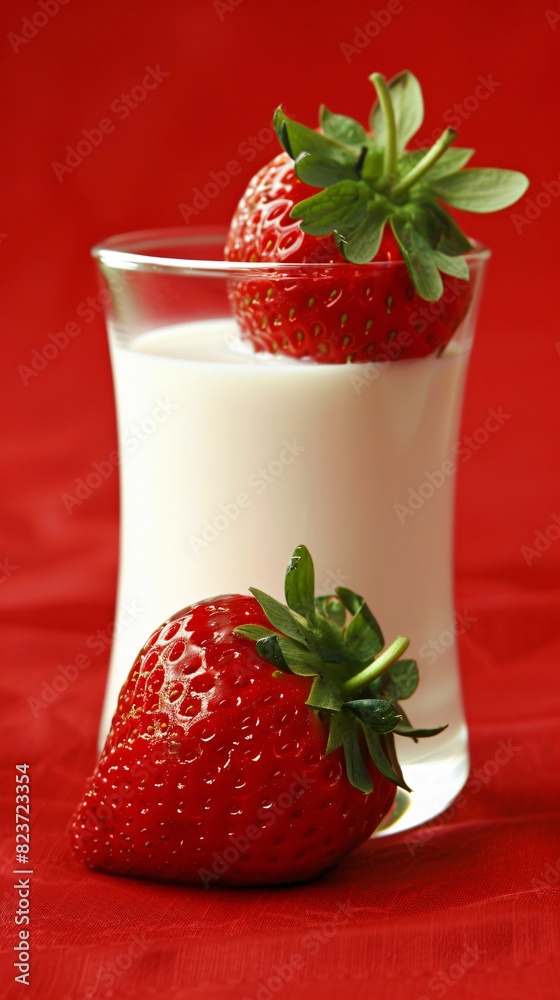 Strawberries and milk Strawberries and milk