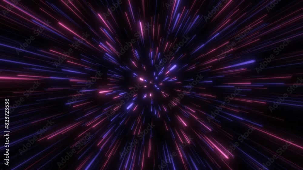 Neon starburst line with multiple colors, 4K 30fps Neon starburst line with multiple colors, 4K 30fps