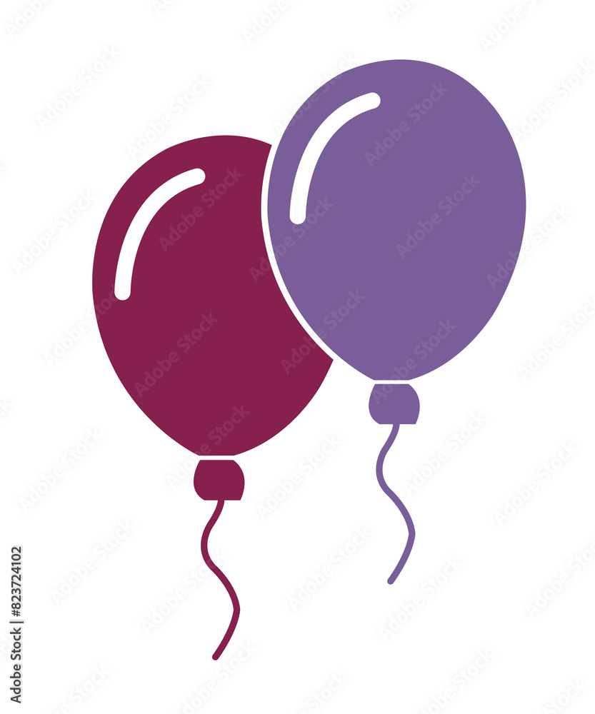 Balloon clip art design on plain white transparent isolated background for card, shirt, hoodie, sweatshirt, apparel, tag, mug, icon, poster or badge Balloon clip art design on plain white transparent isolated background for card, shirt, hoodie, sweatshirt, apparel, tag, mug, icon, poster or badge