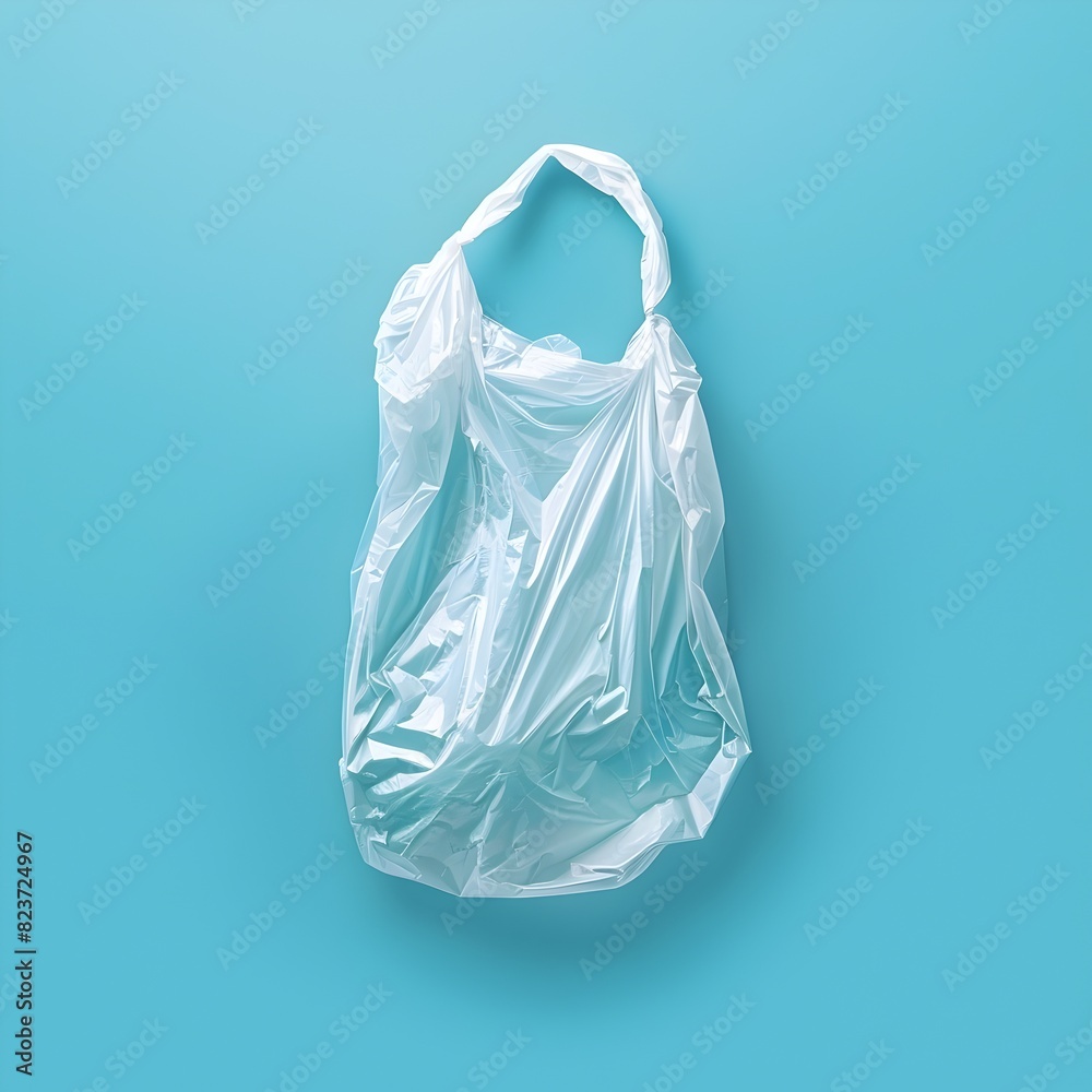 Plastic Bag Free Day:Promoting Sustainable Shopping Habits on a Clean Background Plastic Bag Free Day:Promoting Sustainable Shopping Habits on a Clean Background