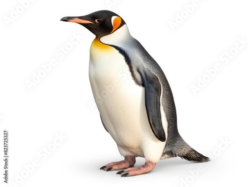Penguin bird isolated on white background