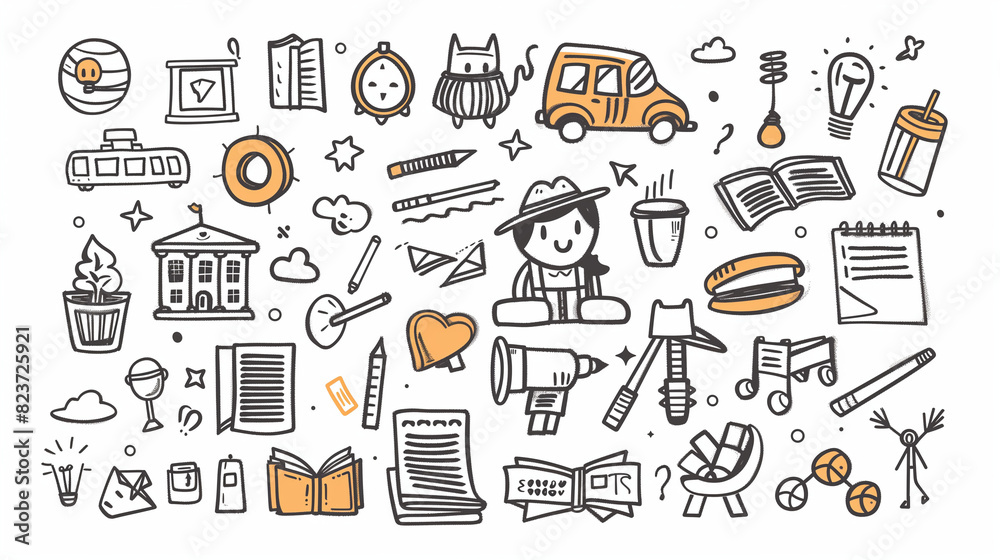 Assorted Doodle Icons Assorted Doodle Icons