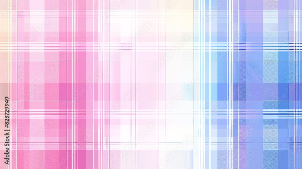 Modern Pastel Plaid Design in Soft Pink and Blue for Contemporary Artistic Decor. Modern Pastel Plaid Design in Soft Pink and Blue for Contemporary Artistic Decor.