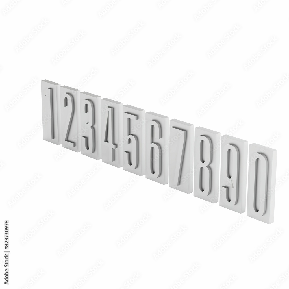 the numbers on this sign are different colors and shapes as well as ...