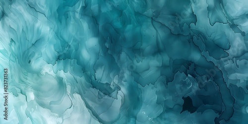 Wallpaper Mural Abstract watercolor paint background by teal color blue and green with liquid fluid texture for background, banner Torontodigital.ca