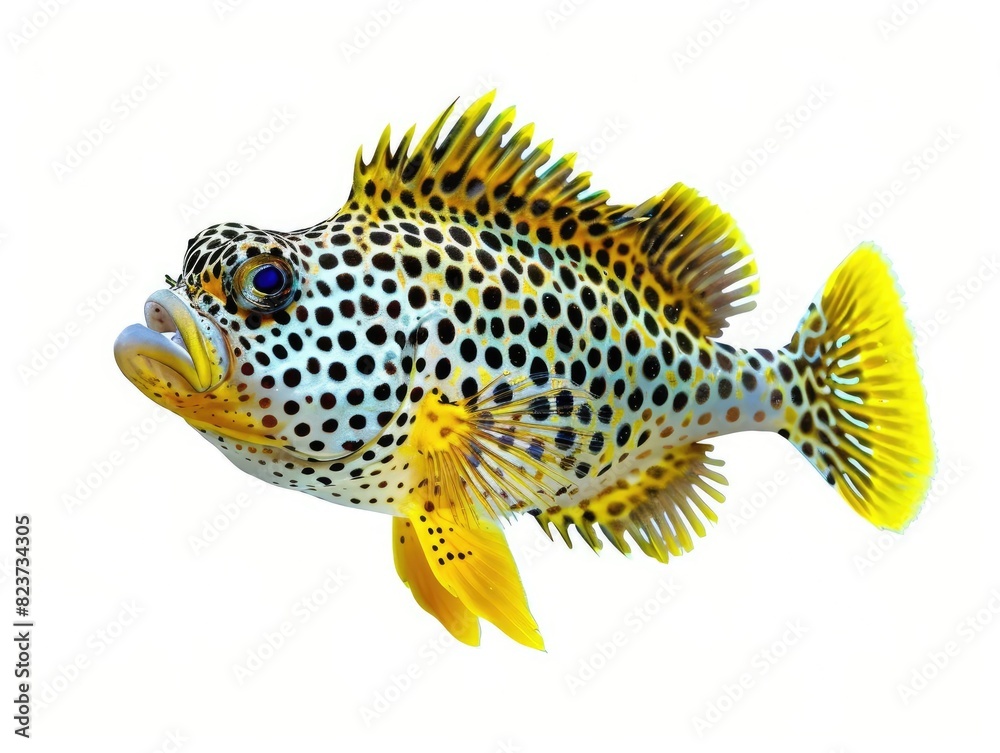 Boxfish isolated on white background. Boxfish isolated on white background.