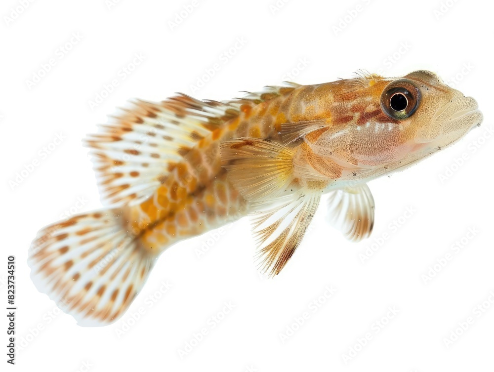 Gobies fish isolated on white background. Gobies fish isolated on white background.