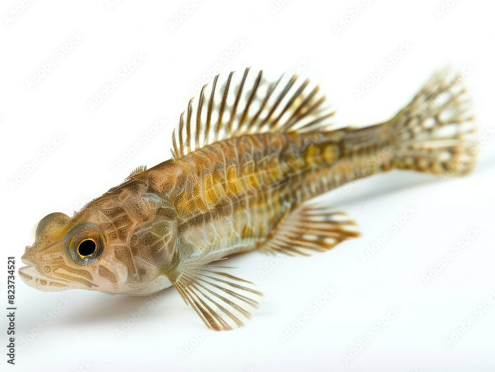 Gobies fish isolated on white background. Gobies fish isolated on white background.