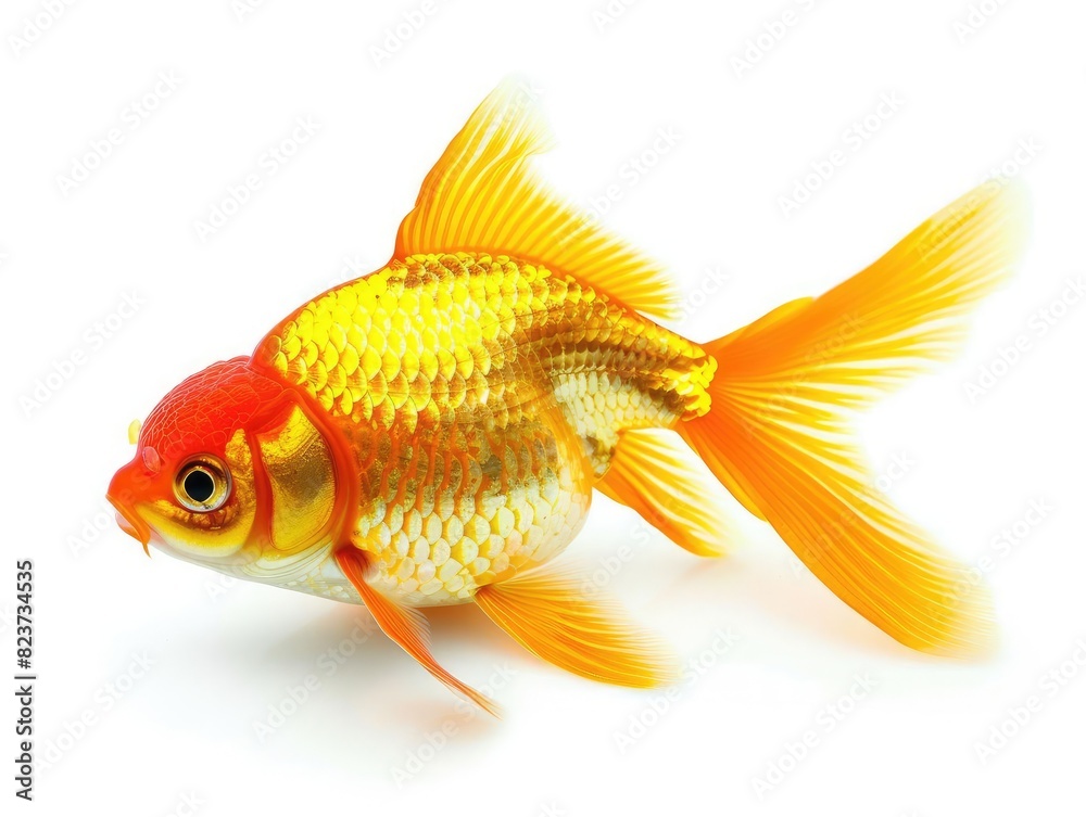 Goldfish isolated on white background. Goldfish isolated on white background.