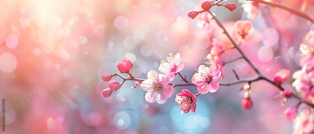Serene Spring Pastels - High Quality Photography with Copy Space for Text Serene Spring Pastels - High Quality Photography with Copy Space for Text