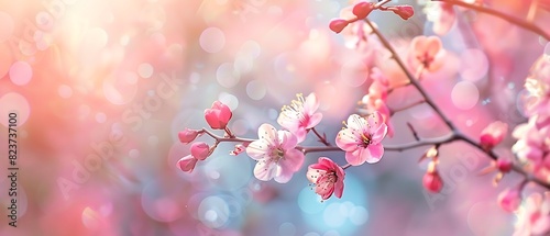 Serene Spring Pastels - High Quality Photography with Copy Space for Text