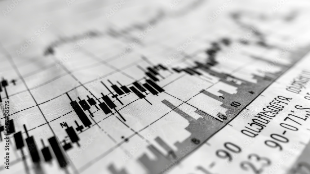 Graph with multiple lines all trending downward, isolated on white background, financial decline concept, highresolution stock photo Graph with multiple lines all trending downward, isolated on white background, financial decline concept, highresolution stock photo