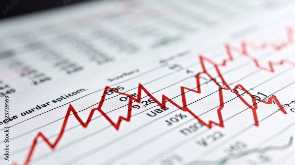 Multiple downwardtrending lines on a graph, isolated on white background, economic downturn, stock photo, clean design Multiple downwardtrending lines on a graph, isolated on white background, economic downturn, stock photo, clean design