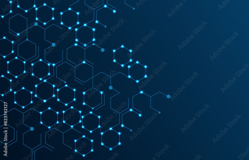 abstract technology background,molecular structure