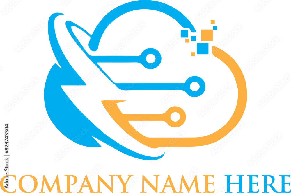 cloud tech spark design logo cloud tech spark design logo