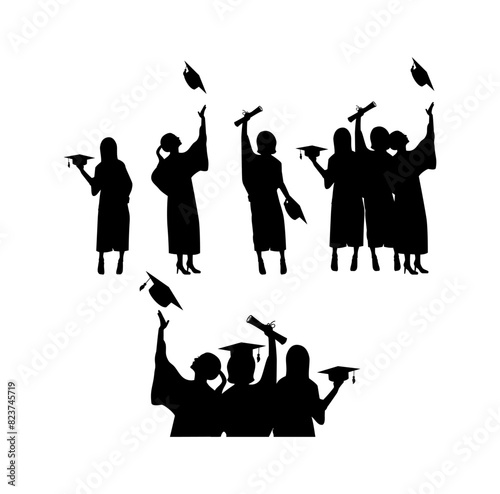 Student Graduation Design Illustration vector eps format , suitable for your design needs, logo, illustration, animation, etc.