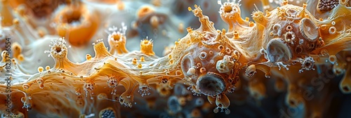 Detailed dermatology image of fungal skin infections such ringworm showing characteristic lesions photo