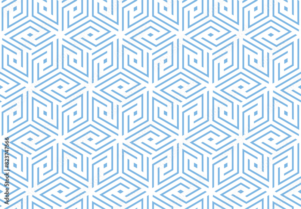 Abstract geometric pattern. A seamless vector background. White and blue ornament. Graphic modern pattern. Simple lattice graphic design Abstract geometric pattern. A seamless vector background. White and blue ornament. Graphic modern pattern. Simple lattice graphic design