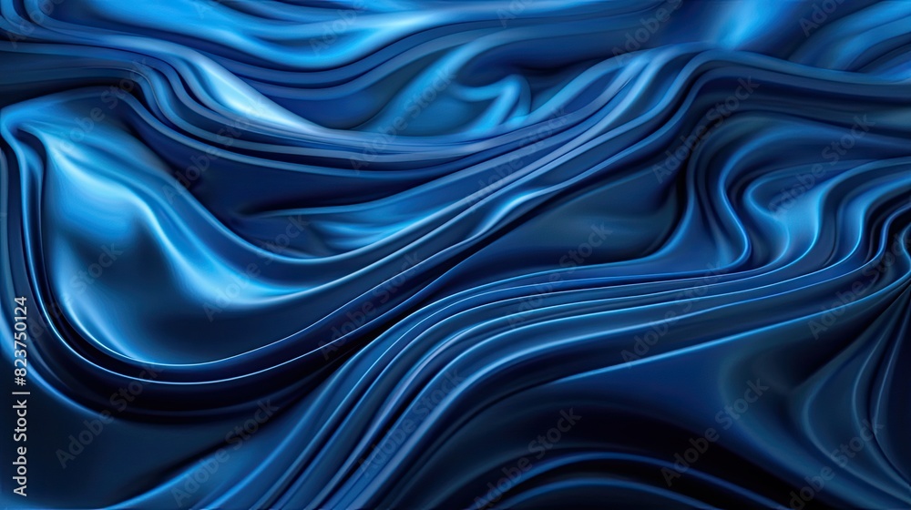 Blue abstract background. liquid ripple flow like water. copy space for text